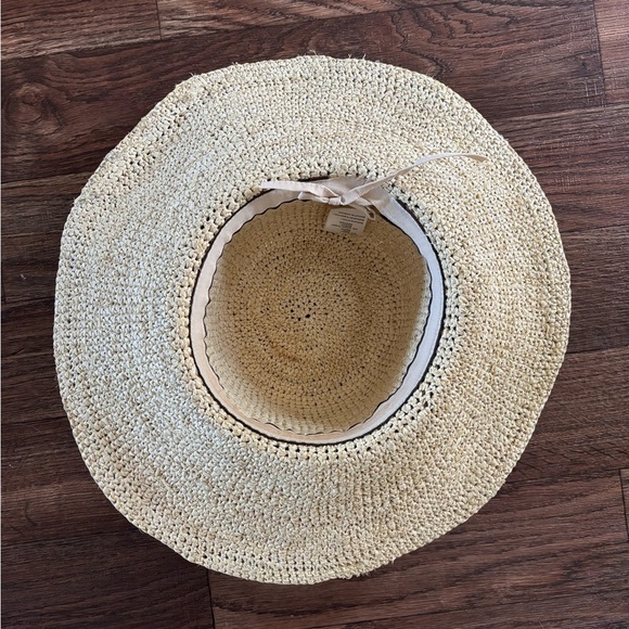 FLORABELLA Marcella Crochet Raffia Hat with Ribbon Trim main image 4
